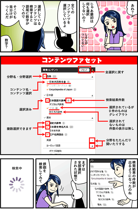 基本検索・コンテンツファセット2