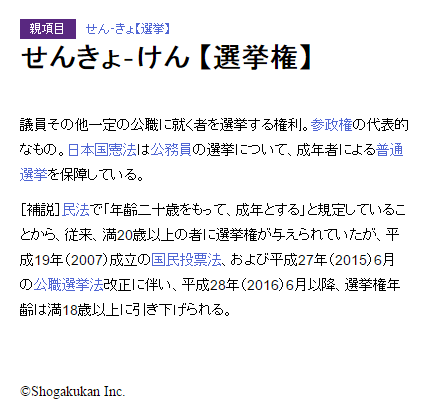 選挙権